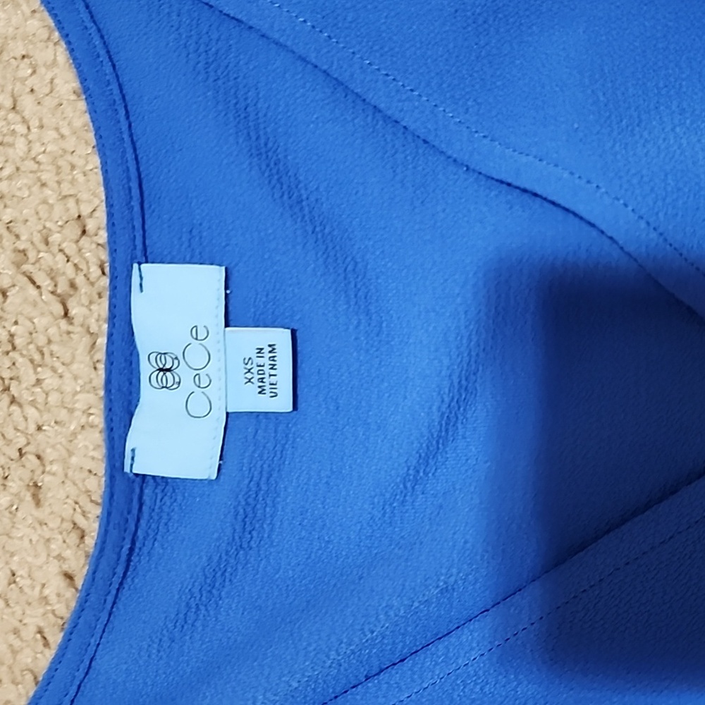 Cece Flutter Sleeve Button Down Blouse - image 3